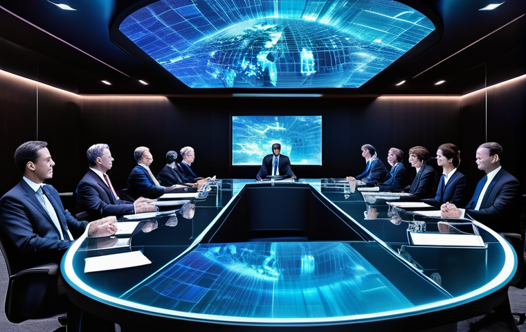 가상화폐의 시장 접근 방식 변화 - **Prompt 2: Decentralized Finance (DeFi) Eco    "A dynamic and vibrant abstract visualization of the...